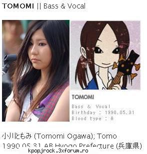 Tomomi Ogawa - Tomomi Ogawa (bass, vocals) - Scandal xD
